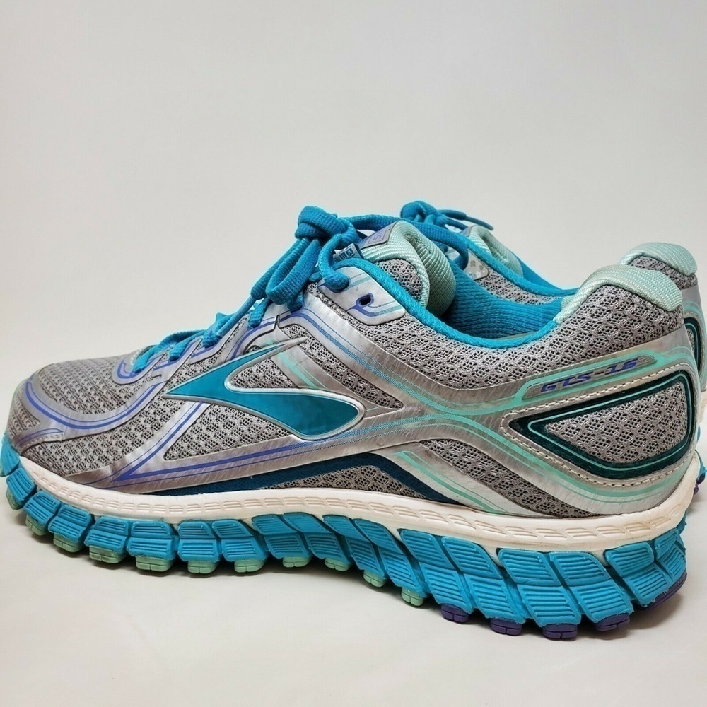 Brooks Adrenaline GTS 16 Running Shoes Womens Size 11 Blue Silver 1202031B170 - Picture 7 of 12